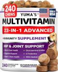Chewable Dog Multivitamins with Glucosamine - 240 Treats