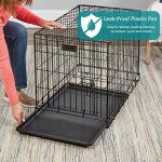 MidWest iCrate Dog Cage with Double Door, Black