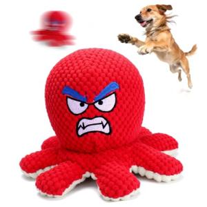 Interactive Octopus Dog Toy with Plush and Recording
