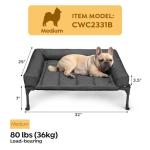Veehoo Elevated Cooling Dog Bed with Bolster