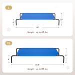 STARLATTA Washable Elevated Dog Bed for Large Dogs