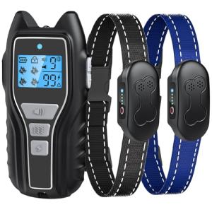 Rechargeable Waterproof Shock Collar for 2 Dogs