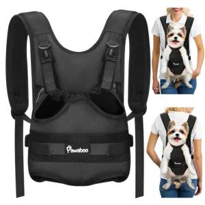 Pawaboo Legs Out Dog Carrier Backpack - Black