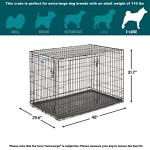 MidWest iCrate Dog Cage with Double Door, Black