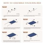 STARLATTA Washable Elevated Dog Bed for Large Dogs