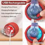 Interactive Rechargeable Dog Ball for Playtime Fun