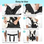 Pawaboo Legs Out Dog Carrier Backpack - Black