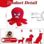 Interactive Octopus Dog Toy with Plush and Recording