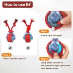 Interactive Rechargeable Dog Ball for Playtime Fun