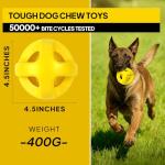 Indestructible Dog Ball for Aggressive Chewers