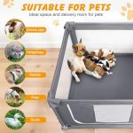 Foldable Dog Playpen for Puppies and Small Dogs
