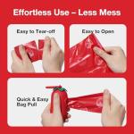 Strawberry-Scented Dog Poop Bag Dispenser 105 Bags