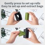3-Pack Dog Poop Bag Holders for Leash