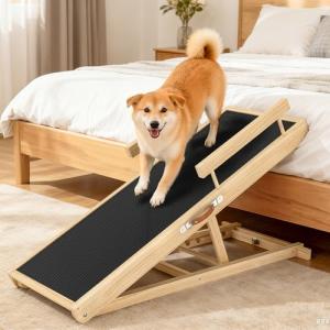 Wooden Dog Ramp for Couch, Bed, or Car