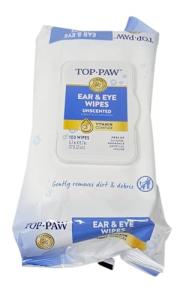 TOP PAW Unscented Ear and Eye Wipes for Dogs