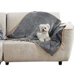 Waterproof Dog Blanket for Couch Protection, Grey