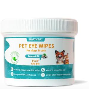 Meduwedu Eye Wipes for Dogs and Cats - 120pcs