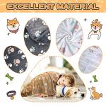 Soft Flannel Dog Blankets Set - 3 Pack