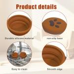 Collapsible 2-in-1 Silicone Dog Travel Bowls