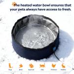 Heated 3L Water Bowl for Dogs and Pets