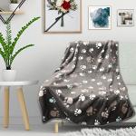 Soft Flannel Dog Blankets Set - 3 Pack
