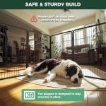 Indoor Dog Playpen with Extra 8 Panels, 40 Inch