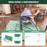 Indoor Dog Playpen with Extra 8 Panels, 40 Inch