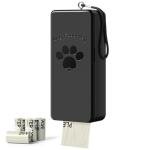 qeerable Dog Poop Bag Dispenser, Wall-Mounted Dog Bag dispenser Outdoor or Indoor for Doggy and Pets, Black Poop Holder for Yard and Park, Included 4 Rolls (60 Bags)