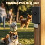 qeerable Dog Poop Bag Dispenser, Wall-Mounted Dog Bag dispenser Outdoor or Indoor for Doggy and Pets, Black Poop Holder for Yard and Park, Included 4 Rolls (60 Bags)