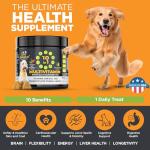 Googipet Premium Dog Multivitamin Chewable, Dog Vitamins and Supplements, Puppy Vitamins & Senior Dogs Probiotics for Gut Health + Vitamin C, Glucosamine for Dogs Joint Support (Chicken Flavor)