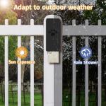 qeerable Dog Poop Bag Dispenser, Wall-Mounted Dog Bag dispenser Outdoor or Indoor for Doggy and Pets, Black Poop Holder for Yard and Park, Included 4 Rolls (60 Bags)