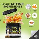 Googipet Premium Dog Multivitamin Chewable, Dog Vitamins and Supplements, Puppy Vitamins & Senior Dogs Probiotics for Gut Health + Vitamin C, Glucosamine for Dogs Joint Support (Chicken Flavor)