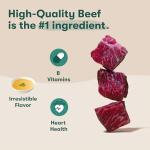 Jinx Beef & Chicken Grain Free Wet Dog Food Pouches, Meal or Dog Food Topper Mix-in, Made with Real Beef & Chicken, Bone Broth, No Fillers - Puppy, Adult, Senior, 9oz, 6 Pack