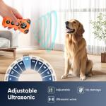 PawBehave Adjustable Ultrasonic Dog Trainer – World's First Variable Frequency Pet Behavior Corrector with 10 Level Ultra Sound, 18 Dog Whistles, Anti-Bark Flashlight, Humane Dog Deterrent (Orange)