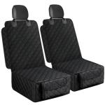 Smatto Dog Car Seat Cover, 2 Pack Waterproof Pet Front Seat Car Cover, Full Protection Dog Seat Protector with Side Flaps, Universal Size for Cars, Trucks, SUVs