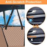 Mancro Back Seat Pet Cover for Dogs, 2025 Upgraded 600D Heavy Duty Waterproof & Scratch-Resistant Dog Hammock for Car, Car Cover for Dogs with Sedan, Trucks and SUVs, Standard, Khaki