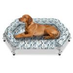 Pyowmgd Orthopedic Dog Bed - Beds Bolster,Cooling Elevated Dog Beds with Metal Frame,Raised Dogs Bed,Easy to Assemble,Up to 80 lbs,Medium