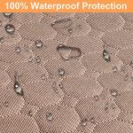 Mancro Back Seat Pet Cover for Dogs, 2025 Upgraded 600D Heavy Duty Waterproof & Scratch-Resistant Dog Hammock for Car, Car Cover for Dogs with Sedan, Trucks and SUVs, Standard, Khaki