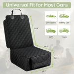 Smatto Dog Car Seat Cover, 2 Pack Waterproof Pet Front Seat Car Cover, Full Protection Dog Seat Protector with Side Flaps, Universal Size for Cars, Trucks, SUVs