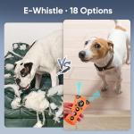 PawBehave Adjustable Ultrasonic Dog Trainer – World's First Variable Frequency Pet Behavior Corrector with 10 Level Ultra Sound, 18 Dog Whistles, Anti-Bark Flashlight, Humane Dog Deterrent (Orange)