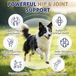 Hip and Joint Supplement for Dogs 200 Hemp Dog Calming Chews with Glucosamine, Chondroitin, Msm, Omega3, Melatonin for Senior Dogs Anxiety Pain Relief Anti Inflammatory Small/Medium/Large Dog -Chicken