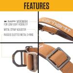 Carhartt Field Dog Collar, Fully Adjustable, Durable 600-Denier Fabric W/Reflective Wordmark for Visibility, Rose Tint, Medium