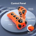 PawBehave Adjustable Ultrasonic Dog Trainer – World's First Variable Frequency Pet Behavior Corrector with 10 Level Ultra Sound, 18 Dog Whistles, Anti-Bark Flashlight, Humane Dog Deterrent (Orange)