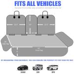 Yonktoo Dog Car Seat Cover for Back Seat, Car Seat Cover 60/40 Split Bench for Family Car, Compact SUV, MPV - Standard - 53" W