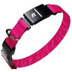 New Fi Series 3+ Smart Dog Tracker Collar [6 Month Membership Included] GPS Tracker for Dogs with Health & Behavior Monitoring, Escape Alerts, Waterproof, LED, Apple Watch Compatible (Pink, Large)