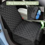 Smatto Dog Car Seat Cover, 2 Pack Waterproof Pet Front Seat Car Cover, Full Protection Dog Seat Protector with Side Flaps, Universal Size for Cars, Trucks, SUVs