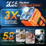 Zahawei Dog Bark Deterrent Devices, Anti Barking Device 3X Ultrasonic Bark Control Device 50ft Range, Rechargeable & Safe Dog Training Tool for Quiet Walks and Peaceful Homes