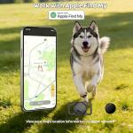 Pet Tracker,GPS Collar for Dogs (iOS Only) Smart tag,Waterproof Compatible with Apple Find My,No Monthly Fee,Advanced Tracking Solution Smart Collar for Pet Safety Ideal Small Large Dogs