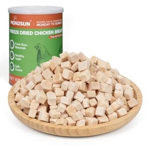 MON2SUN Freeze Dried Chicken Cat and Dog Treats, Single Ingredient Natural and Healthy Dog Snacks, High Protein Training Treats & Food Topper, 6oz