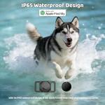 Pet Tracker,GPS Collar for Dogs (iOS Only) Smart tag,Waterproof Compatible with Apple Find My,No Monthly Fee,Advanced Tracking Solution Smart Collar for Pet Safety Ideal Small Large Dogs